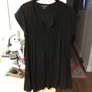Donated: NWOT Forever 21 Pretty Black Tunic